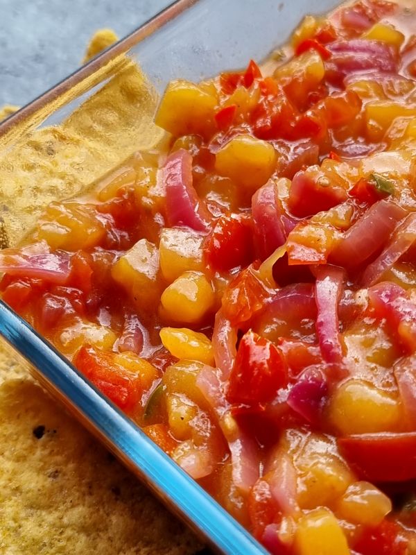Hete mangosalsa