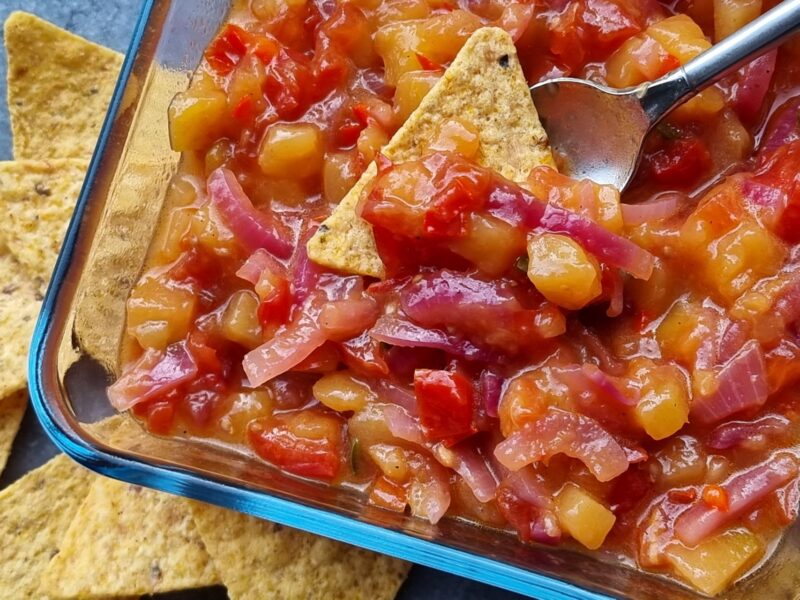 Hete mangosalsa