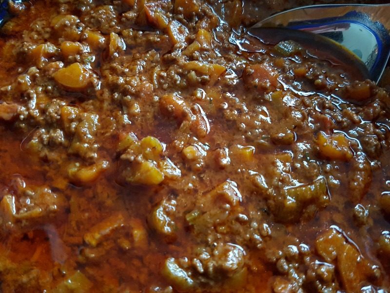 Slowcooked bolognese saus
