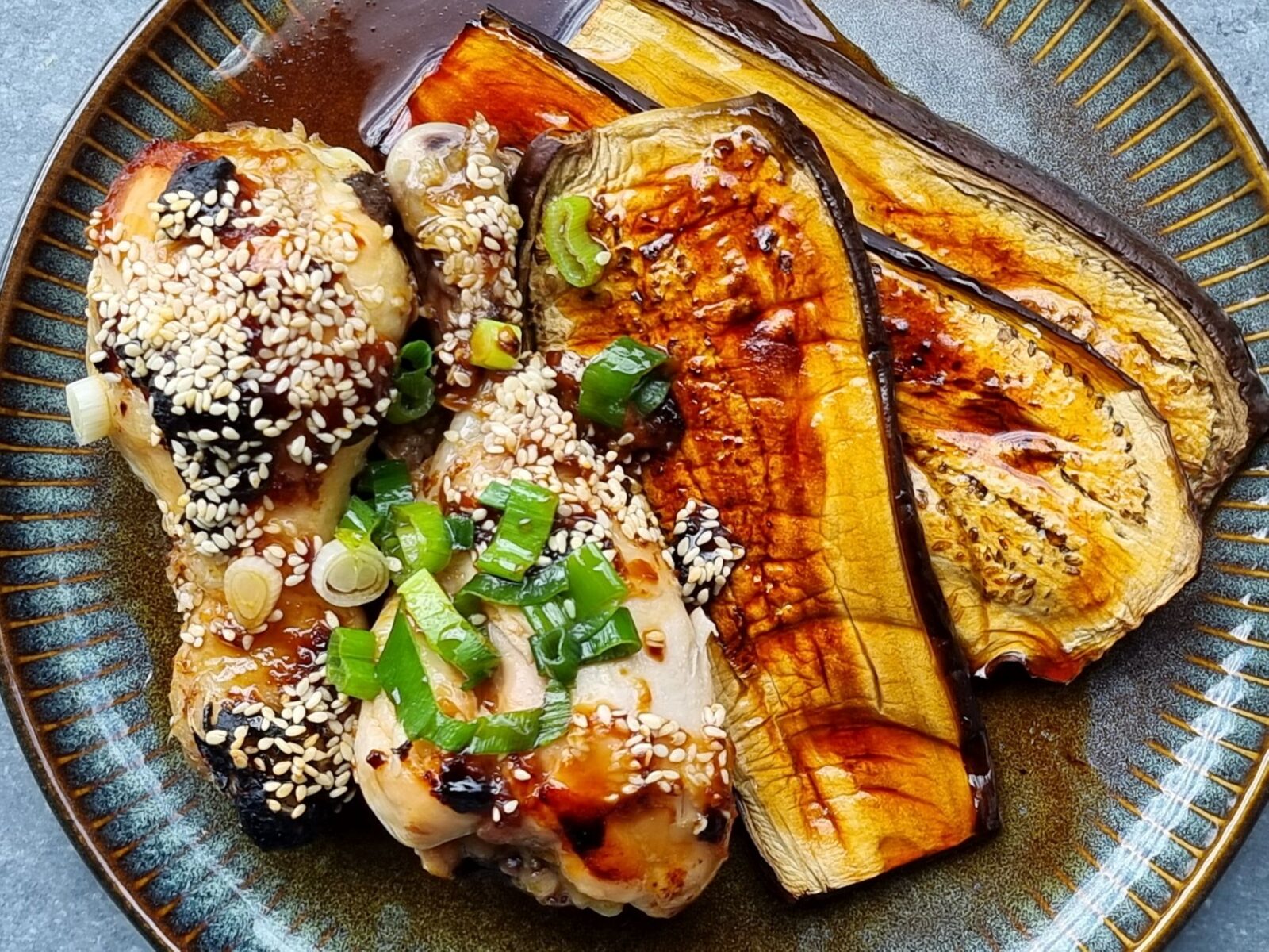 Aubergine met sojasaus