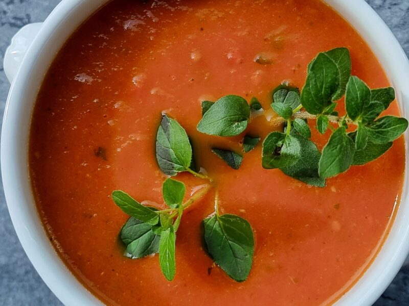 Geroosterde tomatensoep